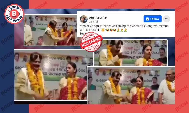 Video of Odisha Congress MLA Blowing A Kiss To His Wife Viral With Misleading Claim