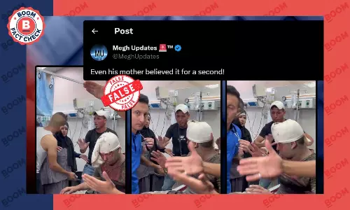 Video Of Injured Man Reassuring His Mother Peddled As Gazan Faking Injuries