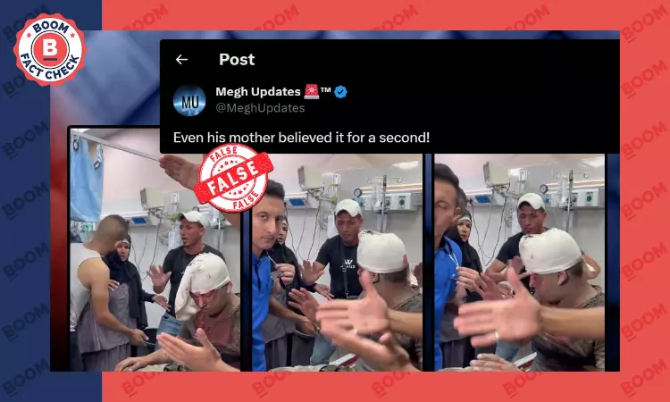 Video Of Injured Man Reassuring His Mother Peddled As Gazan Faking Injuries