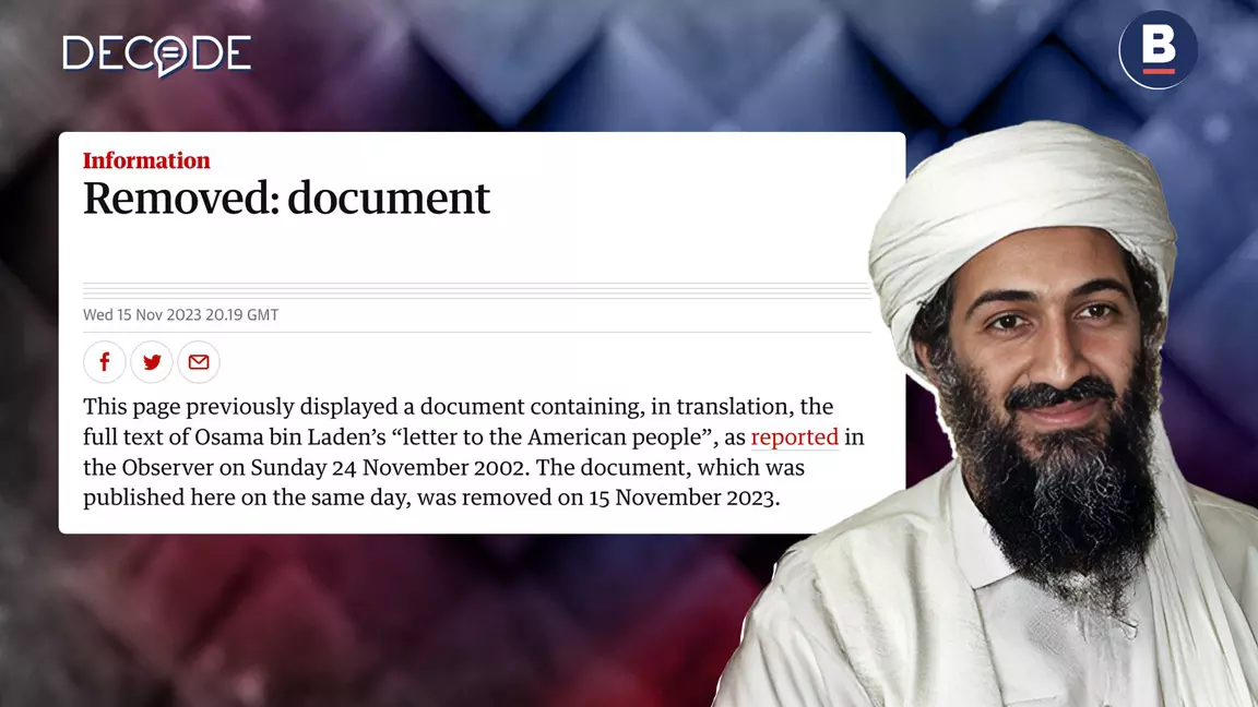 Osama Bin Ladens Letter To America Goes Viral On TikTok 21 Years Later