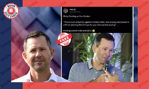 No, Ricky Ponting Did Not Call BCCI A Cricket Mafia; Fake Quote Viral