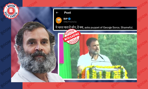 BJP Posts Cropped Video Of Rahul Gandhi Speaking About Bharat Mata