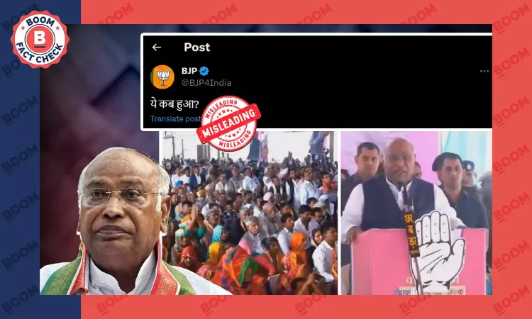 BJP Posts Cropped Video Of Kharges Rahul Gandhi Laid Life For Country Gaffe