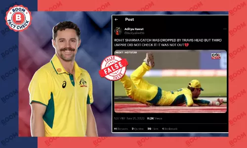 No, Travis Head Did Not Drop Rohit Sharmas Catch; Edited Photo Viral..
