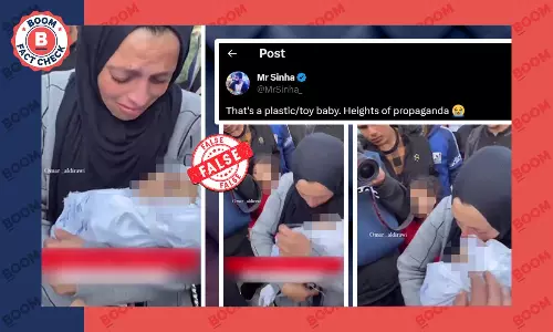 Videos Of A Dead Palestinian Baby Viral Claiming It Is A Plastic Doll Videos Of A Dead Palestinian Baby Viral Claiming It Is A Plastic Doll