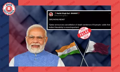 False Claim Of Qatar Quashing Death Sentence Of 8 Indians Goes Viral False Claim Of Qatar Quashing Death Sentence Of 8 Indians Goes Viral