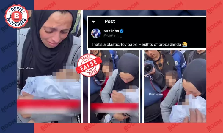 Videos Of A Dead Palestinian Baby Viral Claiming It Is A Plastic Doll
