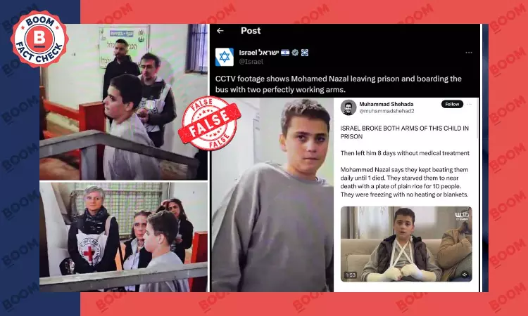 Israeli Handles Falsely Claim Palestinian Youth Released From Prison Faked Injuries