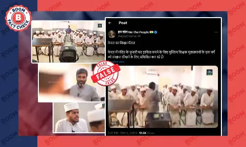 Video Of Muslim Students Learning Sanskrit In Kerala Viral With False Claim
