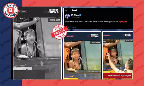 Video Of Child Crying During Sabarimala Pilgrimage Viral With Communal Spin