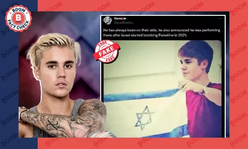 Viral X Post Shows Edited Image Of Justin Bieber Holding Israel Flag