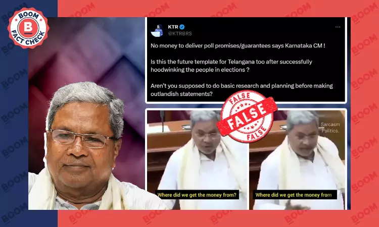 Video Of Ktaka CM Siddaramaiah Saying No Money To Deliver Poll Promises Is Cropped