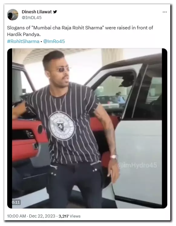 Xxx Video Rohit Sharma - Video Of Fans Mocking Hardik Pandya With Pro-Rohit Chants Is Fake | BOOM