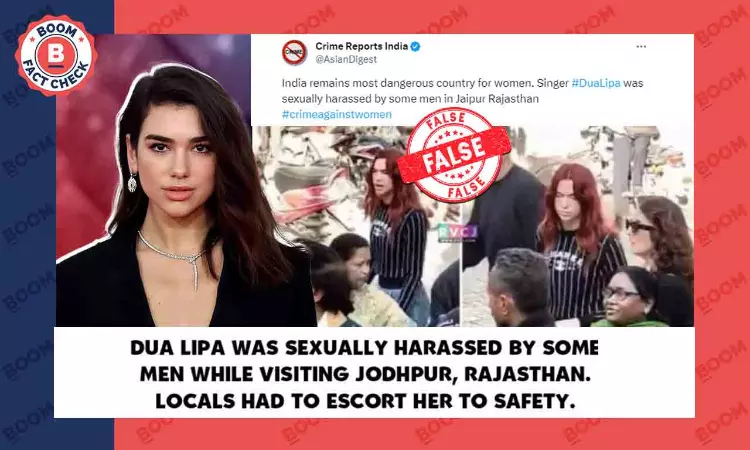Viral Posts Falsely Claim Singer Dua Lipa Sexually Harassed In Rajasthan