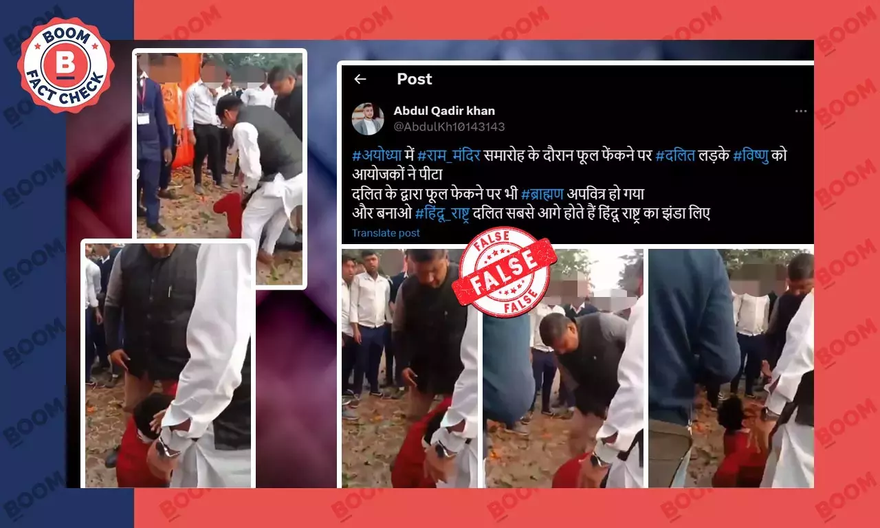 Video Of Minor Boy Beaten In Haryana Falsely Linked To Ram Mandir