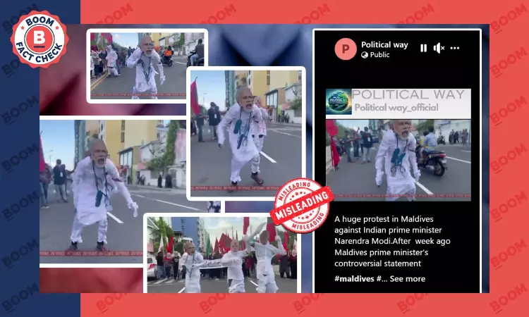 Video Of India Out Protests In Maldives Last Year Shared As Recent