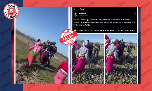 Video Of Manipurs Meira Paibis Chasing Army Personnel Viral With False Claim