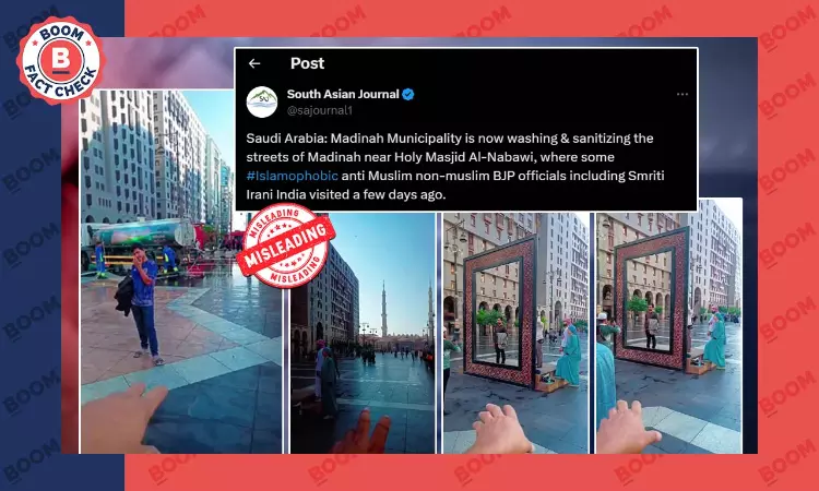 Posts Showing Cleaning Near Masjid Al Nabawi After Smriti Iranis Visit Are Misleading