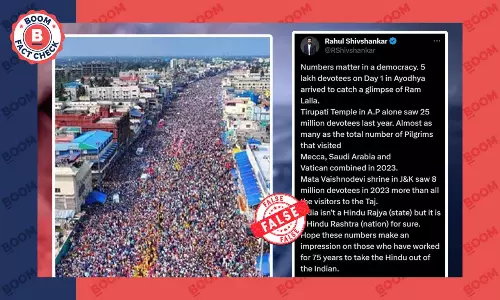Photo From Odishas Rath Yatra Falsely Shared As Crowd At Ayodhya Ram Mandir