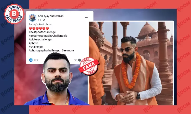 AI Image Of Virat Kohli Surfaces Amid Speculation Over Absence In Ayodhya