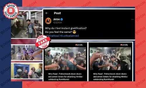 Old Video Of Police Crackdown In Hyderabad Peddled As Mira Road Unrest