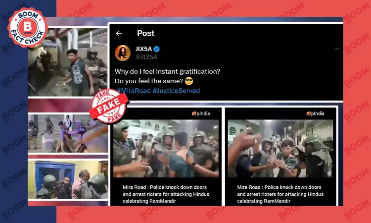 Old Video Of Police Crackdown In Hyderabad Peddled As Mira Road Unrest