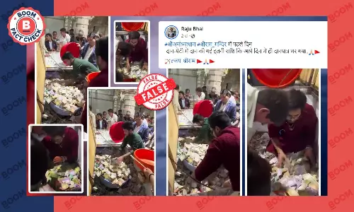 Video of Overflowing Donation Box From Rajasthan Falsely Shared As Ram Temple