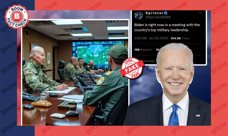 Viral Photo Of US President Joe Biden In Military Uniform Is AI-Generated