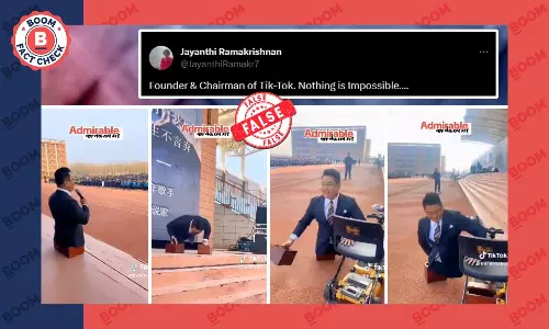 Video Of Specially Abled Man Falsely Shared As TikTok Founder