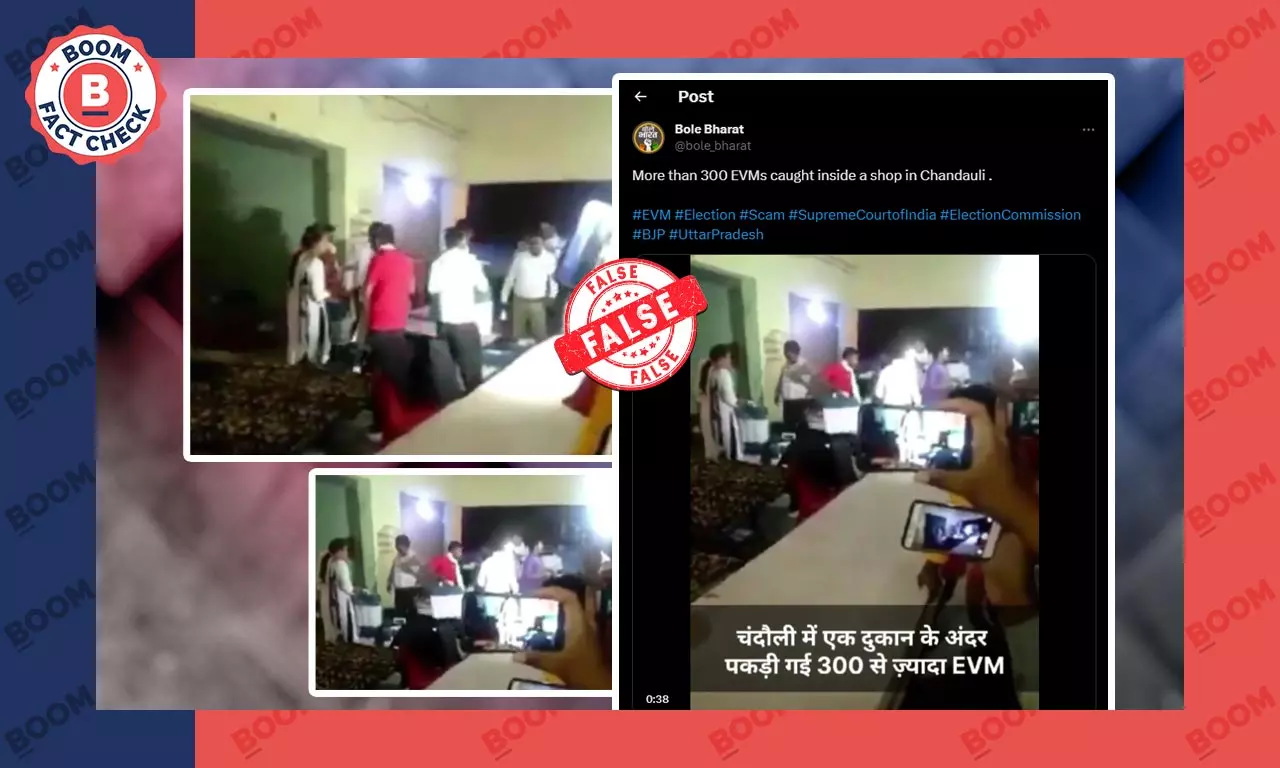 Video From 2019 Falsely Shared As 300 EVMs Captured in UP’s Chandauli