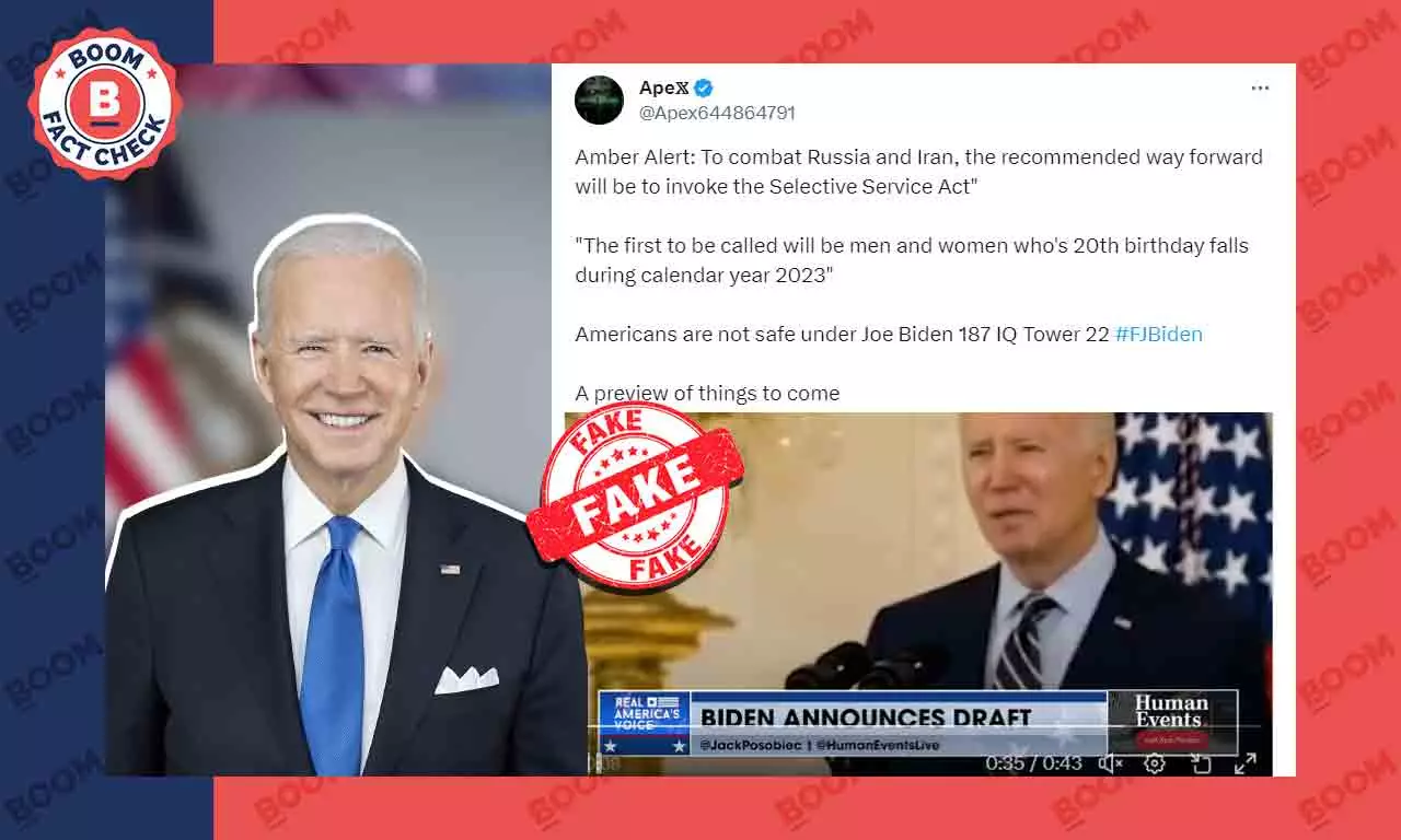Deepfake Video Of Joe Biden Calling For US Military Conscription Goes Viral