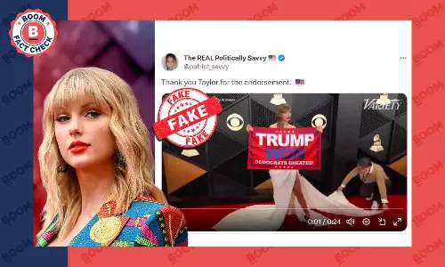 Video of Taylor Swift Supporting Trump at Grammys Red Carpet Is Digitally Altered
