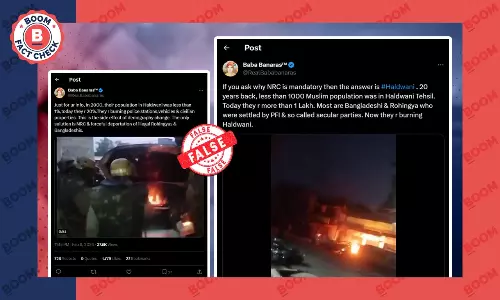 Viral Claim Stating Less Than 1000 Muslims in Haldwani 20 Yrs Ago Is False