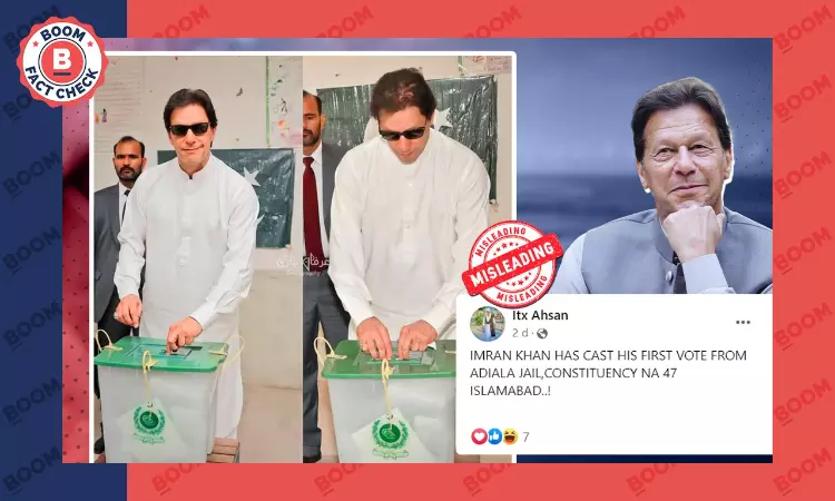 Old Photo Shared As Imran Khan Casting Vote for Pak Elections From Jail