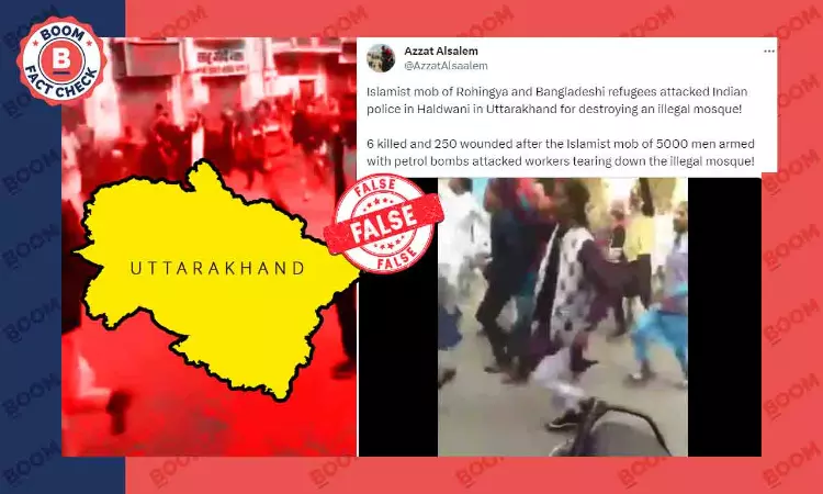 Video Of Mob Running On Streets In Uttar Pradesh Peddled As Uttarakhand