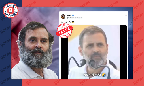 Video Of Rahul Gandhi Miscalculating Simple Math Equation Is Altered