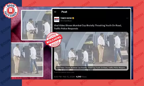 Video Of Traffic Cop Assaulting Pedestrian Is Not From Mumbai