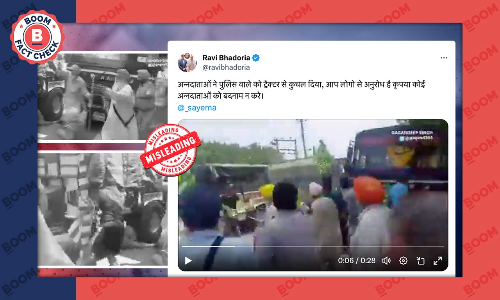 2023 Video Of Protestor Trampled Beneath Tractor Shared With False Claim