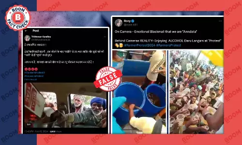 Farmers Protest 2024: Old Videos Peddled To Falsely Claim Alcohol Distributed