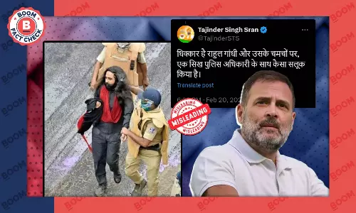 Old Photo Of Police Detaining Sikh Man Shared With Misleading Claim