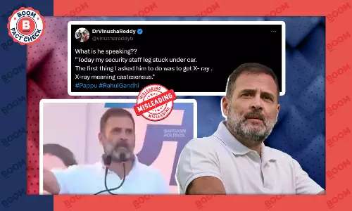Video Of Rahul Gandhi Saying X-ray Means Caste Census Is Out-Of-Context