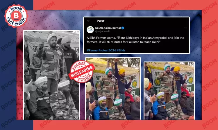 Video Of Man Making Controversial Remark Is Not From 2024 Farmers Protest