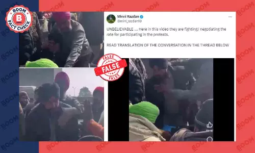 Video Of Quarrel Over Tractor Sale Falsely Shared As Paid Protesters