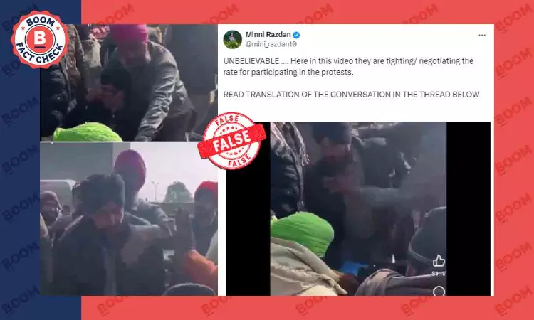 Video Of Quarrel Over Tractor Sale Falsely Shared As Paid Protesters