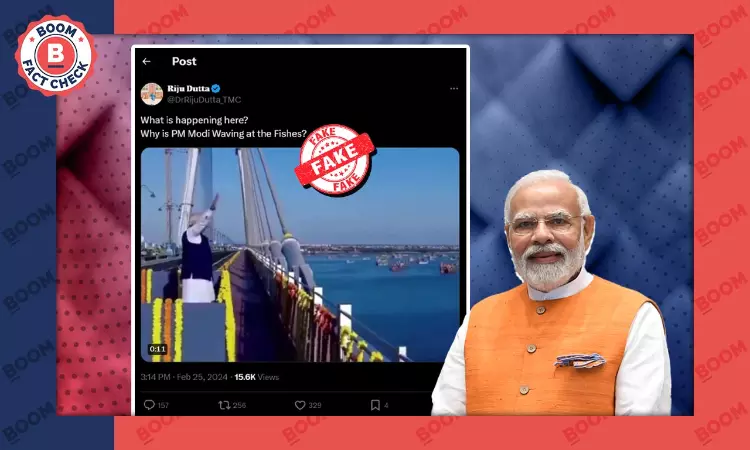 Sudarshan Setu Bridge: PM Modi Waving At The Sea? A FactCheck