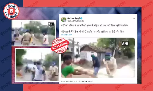 Video From 2020 Peddled As Recent Attack On Sandeshkhali Woman