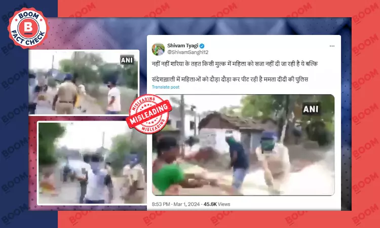 Video From 2020 Peddled As Recent Attack On Sandeshkhali Woman