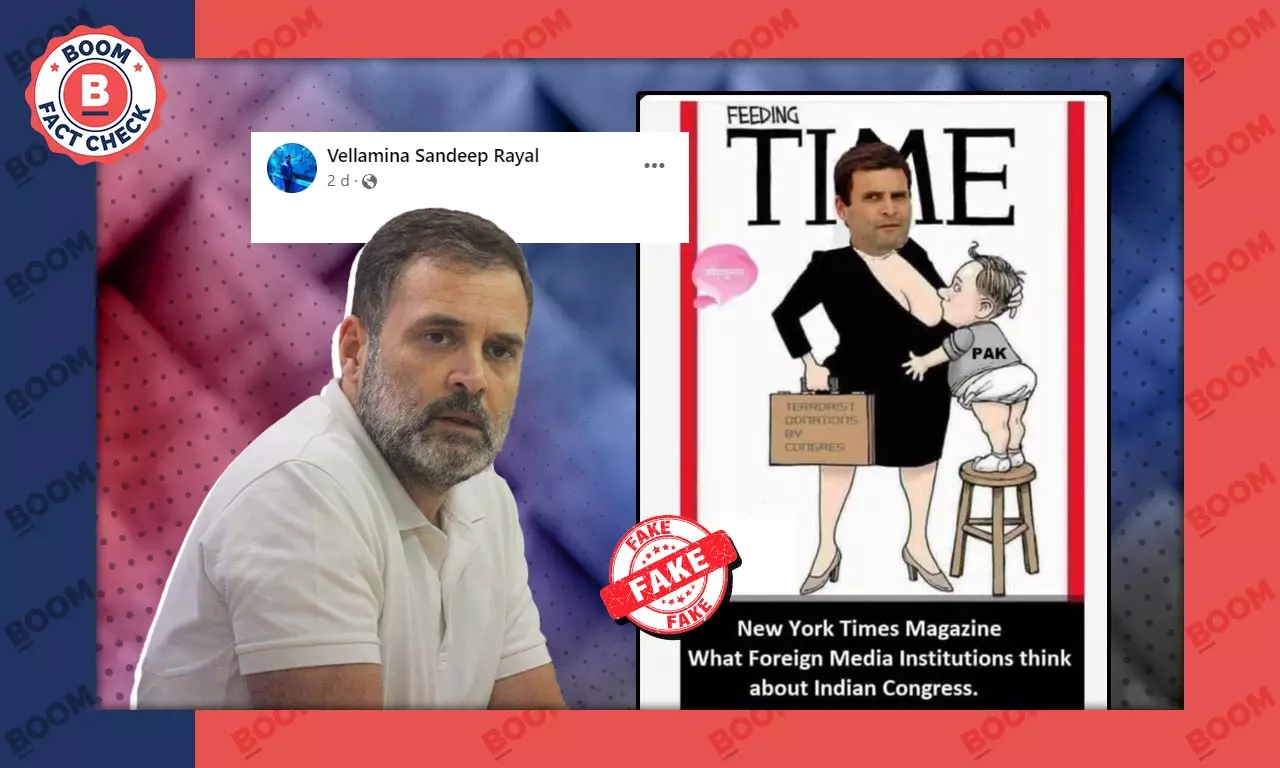 Fake TIME Magazine Cover Featuring Cartoon of Rahul Gandhi Viral