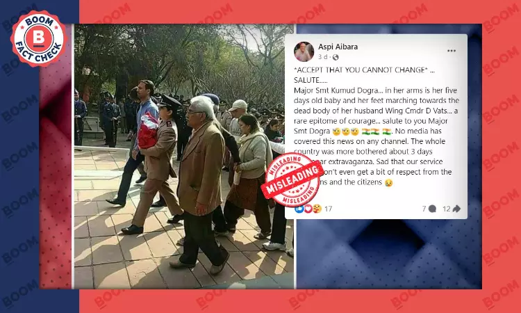 Photo Of Army Officer At Husbands Funeral With Newborn Is From 2018