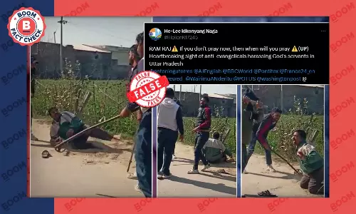 Video From Punjab Peddled As Christian Man Beaten Up by Hindus